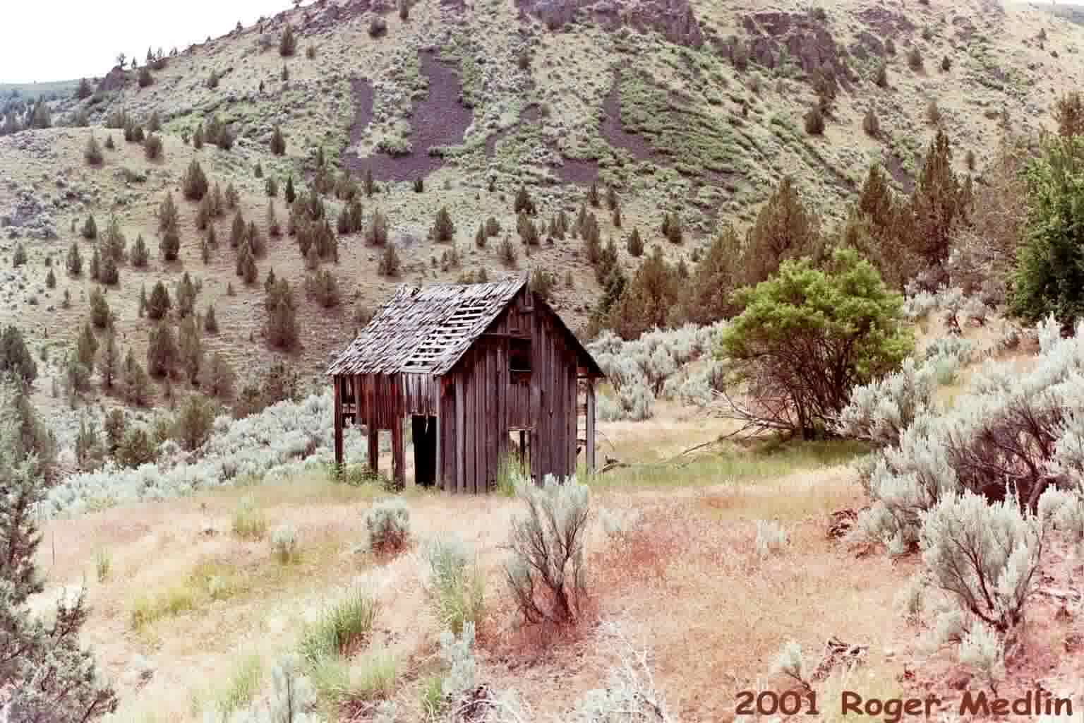 An old homestead on Paulina Highway at Camp Creek Road. (Photo No